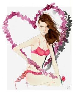 triumph lingerie completino intimo romantico per san valentino