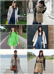 outfit con trench fashion blogger roma