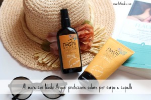 prodotti solari corpo capelli nashi argan protezione sole mare estate