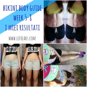 bikiny body guide risultati 8 settimane cambiamento fitness