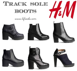 hm track sole boots tendenze moda scarpe autunno inverno 2014