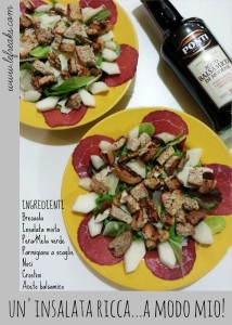 ricetta insalata ricca light mangiare sano bresaola