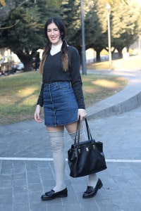 outfit college scuola parigine mocassini pittarello