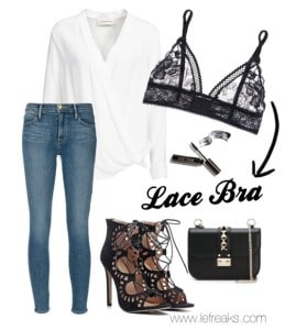 La lingerie di pizzo a vista negli outfit: come abbinarla?