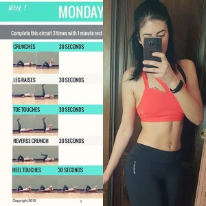 sore to the core by alexa jean fitness guida addominali 30 giorni