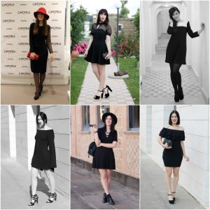 come indossare il tubino nero little black dress outfit