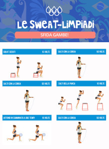 sweatlimpiadi kayla itsines esercizi workout gambe