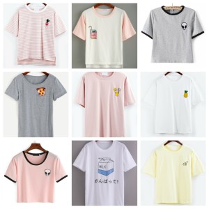 T-shirt minimal stampe pop