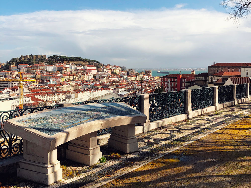 visitare Lisbona punto panoramico 