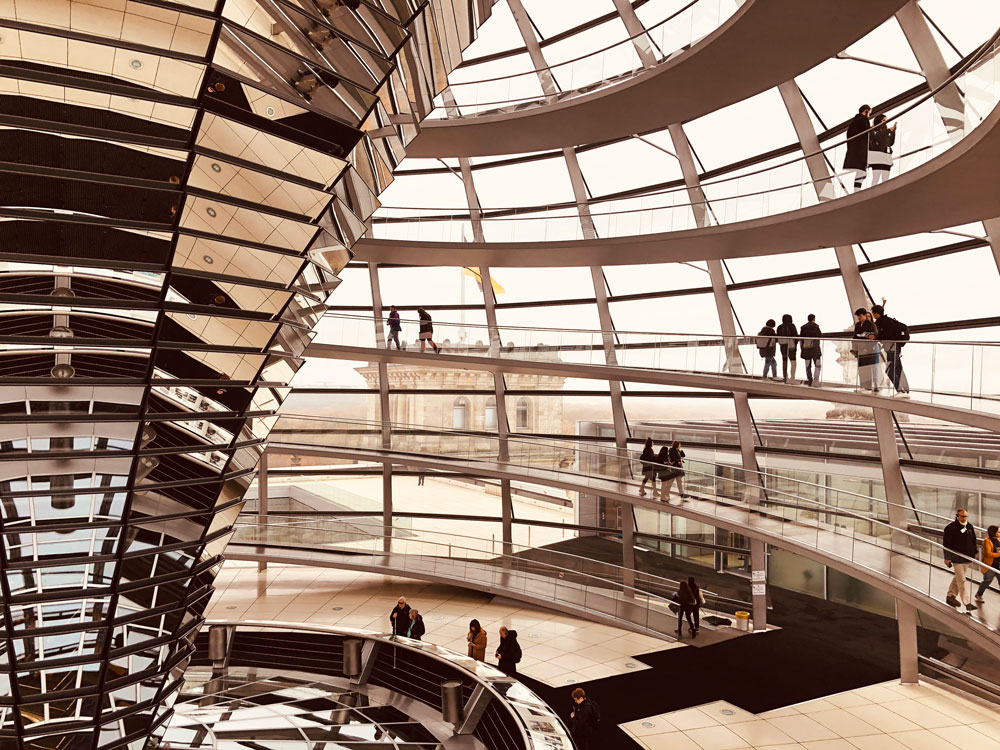 visitare Berlino  cupola del Reichstag