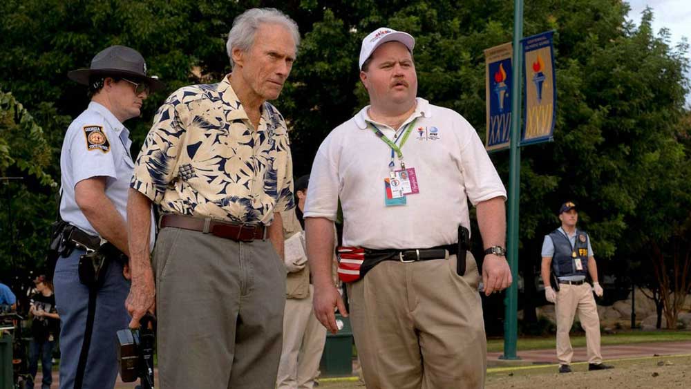 Clint Eastwood e Paul Walter Hauser sul set di Richard Jewell