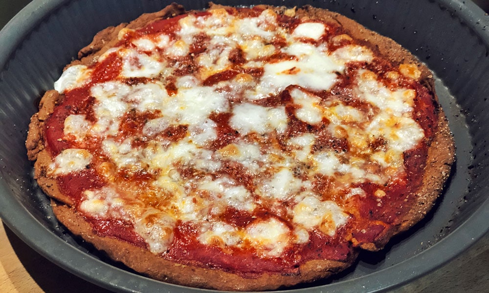 Pizza margherita senza lievito