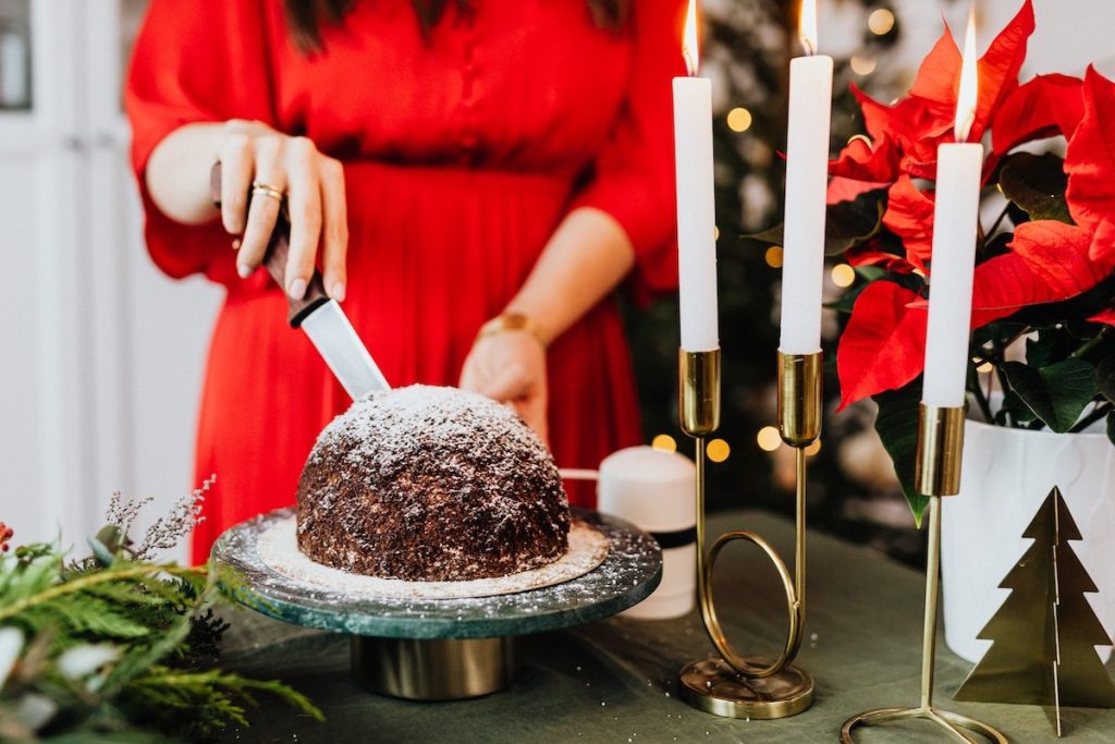 Stella di Natale come decorazione per la tavola 